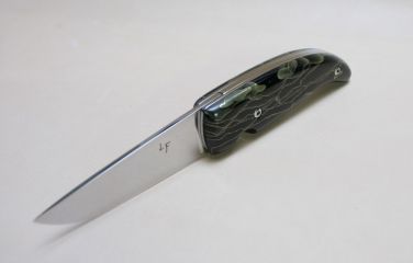 Couteau pliant lame inoxydable 14C28N matériaux composite