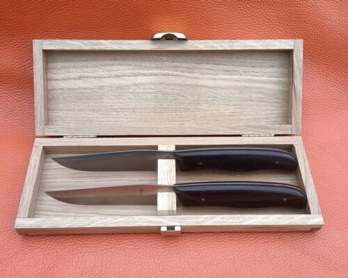 Couteaux de table inox en bambou