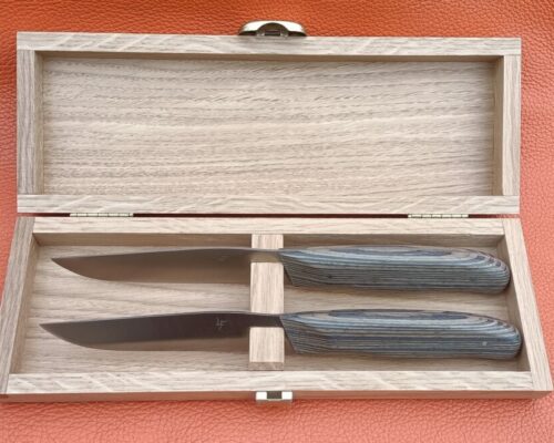 Couteaux de table inox en wengé
