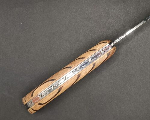 couteau pliant en palissandre et noyer