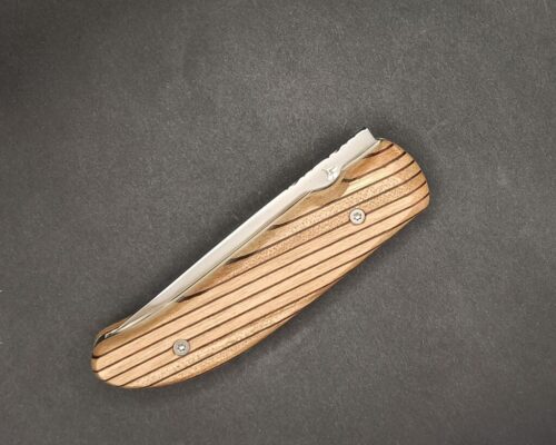 couteau pliant en palissandre et noyer