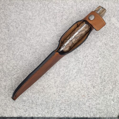 Etui cuir de vache couteau de chasse