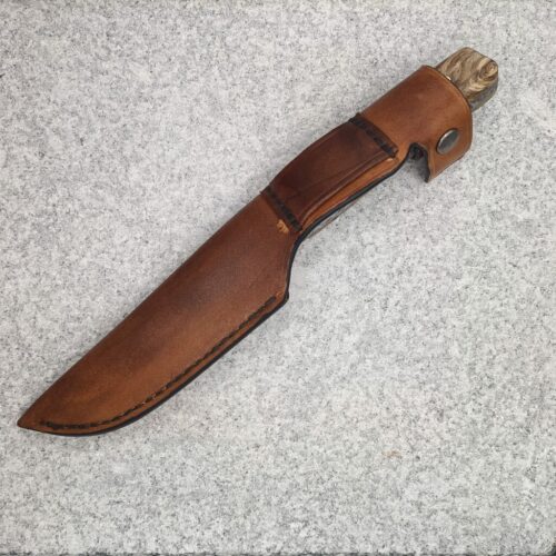 Etui cuir de vache couteau de chasse