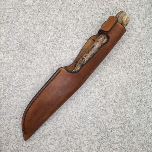 Etui cuir de vache couteau de chasse