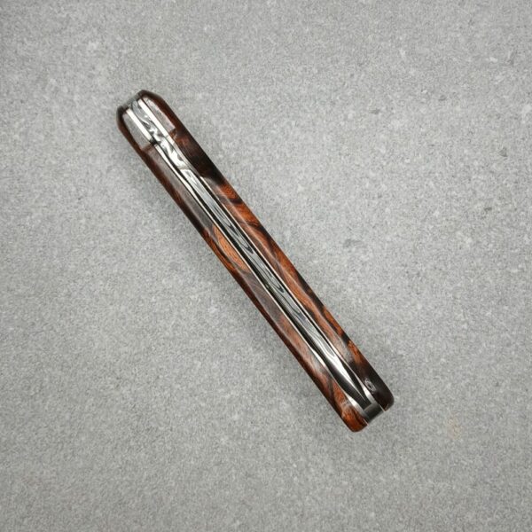 damas inox loupe de bois de fer